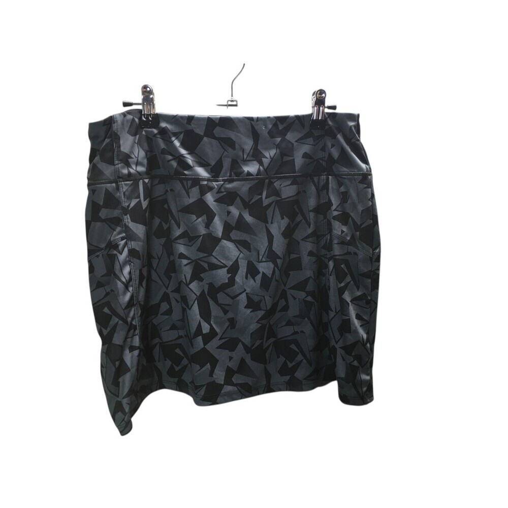 8 Birdies Skort Women's Size Medium Gray Geometric Golf Shorts